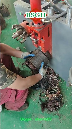 Electric Motor Scrap Cutter Machine Scrapping Electric Motors For Copper | How To Dismantle Motor