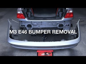 How to remove your BMW E46 M3 rear bumper step-by-step . BONUS step # 10 .