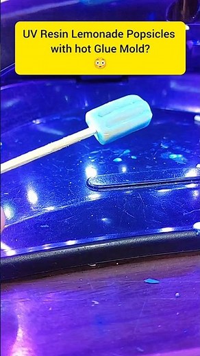 Full Tutorial Below 💛🍋💛#lemonade #popsicle #miniaturefood #hotglue #diy #wip #handmade #uvresin