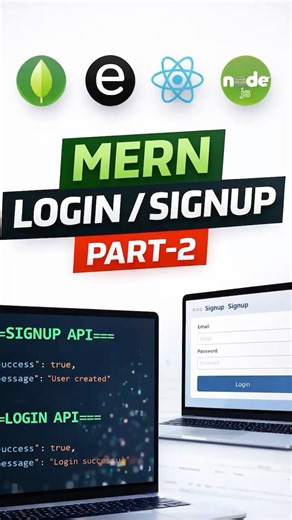 MERN Login & Signup System | Authentication API Build (Part-2)