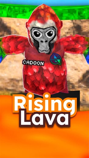 Gorilla Tag But There's Rising Lava🤯 #gorillatag #gtag #vr #shorts