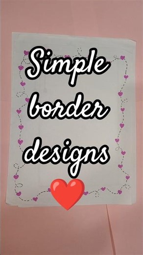 simple border designs ideas for project #shortvideo #frontpagedesign #border #mis border designs