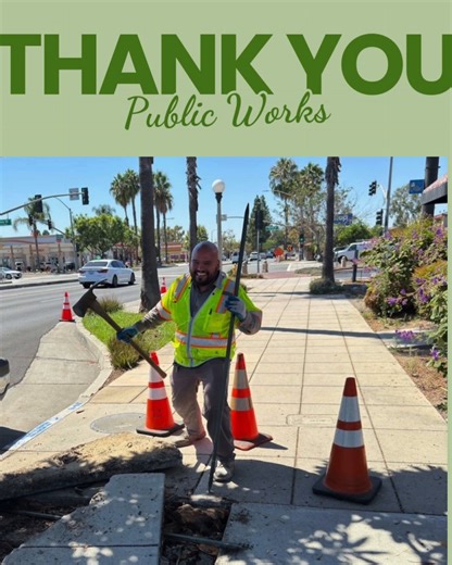 Next up in our year-end spotlight is the team that is paving the way for Cypress: Public Works! In 2025, this dedicated crew kept the City in top shape — resurfacing 41 lane miles of roadway, replacing over 10,000 square feet of sidewalks, and expanding bike lanes along Orange Avenue, Ball Road, and Valley View Street. They also completed Citywide traffic signal upgrades by installing new signal cabinets and controllers at all 61 intersections, creating a smarter, faster, and more reliable syste