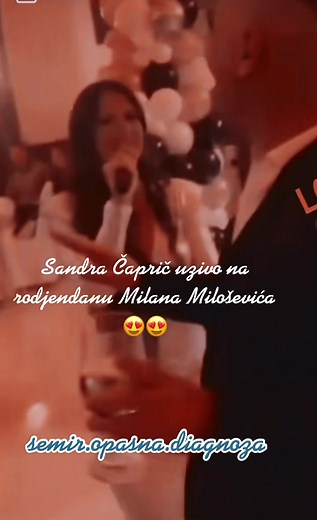 Sandra Capric uživo na rođendanu Milana Miloševića