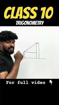 Class 10 | trigonometry | angle of depression | angle of elevation | #mathcrusader