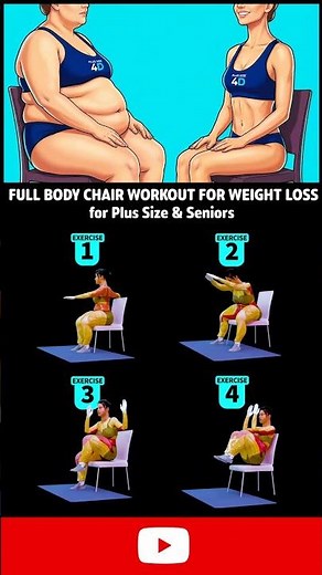 Full Body Chair Workout For Weight Loss Seated Exercises No Floor No Jumping