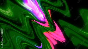 Neon bright patterns. Motion. Blurring blots in the animation that spread out in different directions.