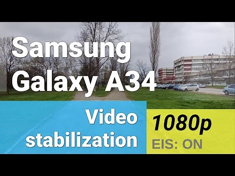 1080p stabilization test (main camera) - Samsung Galaxy A34
