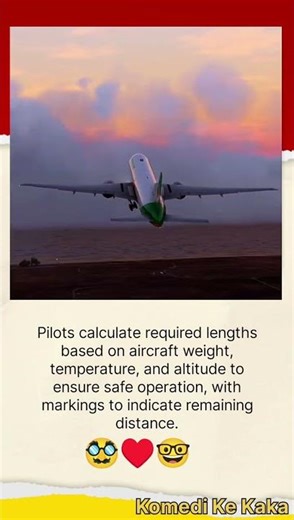 Pilots calculate required lengths based on aircraft weight🛩️✈️ 🥸♥️🤓#viral #aeroplane #airport#runway