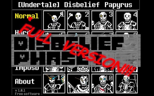 【Undertale Disbelief Papyrus】Phase 1 Interstellar Retribution Full Version
