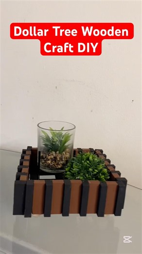 Dollar Tree Wooden Craft DIY |Home Decoration |#shorts #youtubeshorts #craftideas