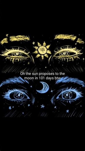 The sun proposes to the moon in 101 days btw//#sunmoon #solarmoon #moonrise #art #graveyardoffandoms