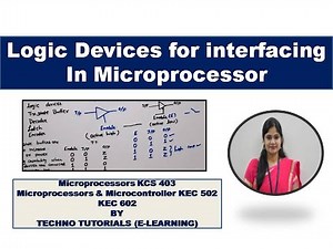 Unit1 L18 | Logic devices for interfacing in microprocessor | Interfacing devices in Microprocessor