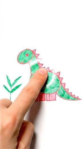Easy Dinosaur Drawing Lesson #drawingforkids #drawandsing #singanddraw #dinosaur #dinosaurdrawing