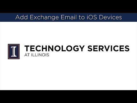Adding Exchange Email to iOS Devices
