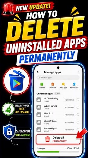 How To Delete Uninstalled Apps Permanently
