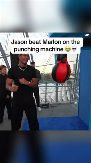 Jason Defeats Marlon in Punching Machine Contest