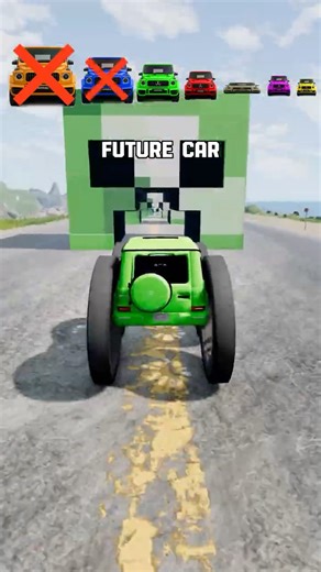 Big & Small Cars vs Minecraft Creeper