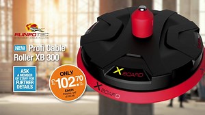 The XB 300 from Runpotec is a universal, professional device for winding in/out cables on all small to midsize cable drums. It’s small, lightweight and flat design is capable of carrying up to 300kg and is ideal for damaged cable drums. Quality brands at #YESSS | YESSS Electrical