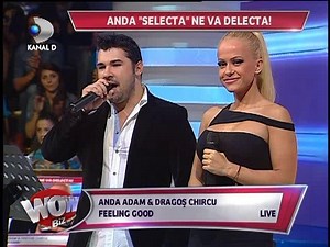 Anda Adam, duet de senzatie cu finalistul de la "Vocea Romaniei", Dragos Chircu. Asculta melodia cantata de cei doi in platoul emisiunii WOWbiz