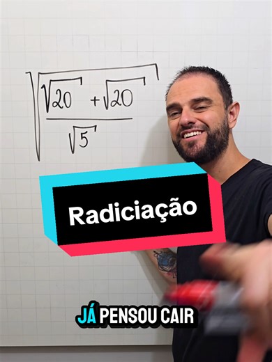 Questão de radiciação - curso na bio #matematica #educacao #concursos