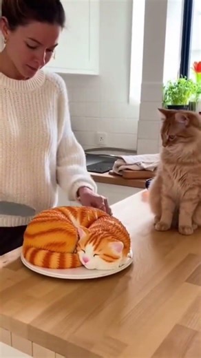 She Tried to Save the “Cat”… But It Was CAKE! 🐱🎂