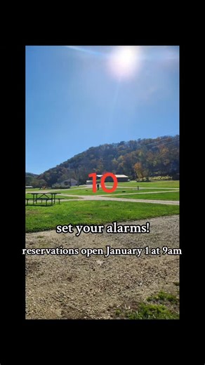 Reservations open [Thursday, January 1] at 9am. Extended stays are already open! Stay longer and book early! cabins - 5 nights; camping - 7 nights The quickest way to book is online at upperiowaresort.com There is extremely high traffic to the site January 1. Please be patient. ✨ TIPS FOR BOOKING ✨ ▪︎ click "book your stay" on the home page or in the menu ▪︎ multiple sites can be reserved at a time. [NEW this year!] click "add site" to select another site or cabin ▪︎ two night minimum and three 