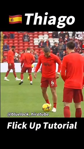 3.1K reactions · 121 shares | Thiago Flick Up Tutorial！ #football #soccer #soccerskills #footballskills #サッカー | Bluelock Hirotube | Facebook