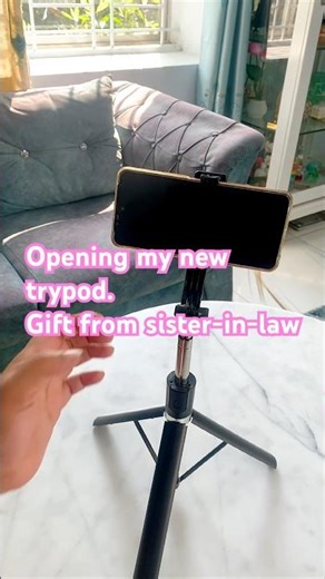 New trypod/selfistick unboxing..Gift from sister-in-law