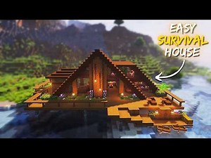 The Perfect Lake House! - Minecraft Easy Survival Base