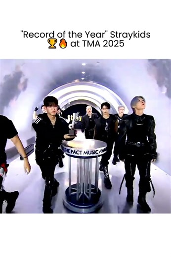 Straykids 2nd win "Record of the Year"🏆at TMA 2025🔥 #skz #karma
