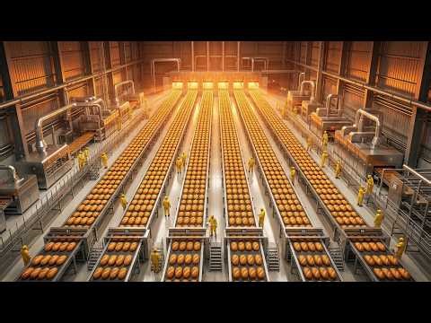 Inside a Bread & Bakery Factory – Flour Mixing, Dough Kneading & Industrial Bread Production