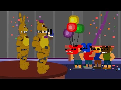 FNAF 4 Fredbear Bite of 83 Animation