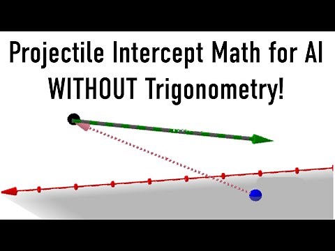 Projectile Intercept Math for Moving Targets in AI and Game Development, without Trigonometry