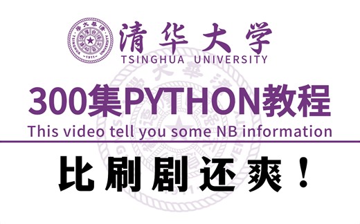 【全300集】强推！2024最全最细自学python全套教程，全程干货无废话！别再走弯路了，逼自己一个月学完，从零基础小白到python大神只要这套就够了！