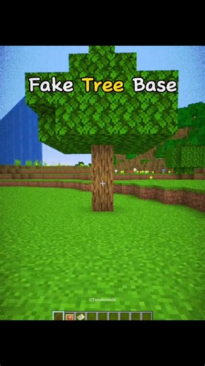 Tehnotonik | Minecraft fake tree base moment #minecraft | Instagram