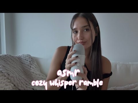 asmr - cozy close-up whisper ramble (life update)