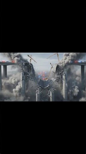🌉 Massive Bridge Collapse Caught on Camera | Realistic 4K Disaster Simulation 😱