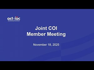 Joint ACT-IAC Acquisition and ITMM COI November 2025 Meeting on FAR Overhaul and IT Modernization