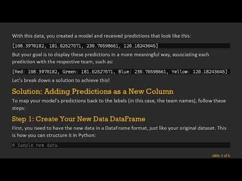 Mapping SciKit Learn Predictions to Team Labels Made Easy