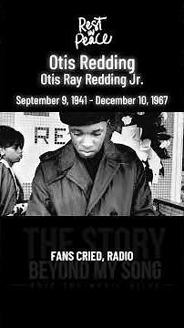 Otis Redding: The Final Flight of Otis Redding (1967) #musichistory