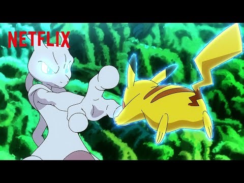 Pokemon - Ash & Goh Battle Mewtwo