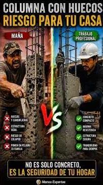 Cangrejeras en el concreto: Causas, riesgos y la solución técnica. #construction #obra #tips