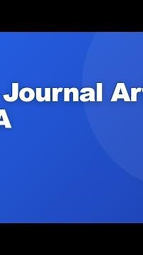 How to Cite a Journal Article in AMA #Shorts