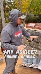 Chimney Rebuild. The Most intimidating project I have taken on! Any advice #construction #HomeRenovation #DIYProjects #renovation #ToolTime #ConstructionLife #Remodeling #DIYTools #HomeImprovement #Handyman | Tool_Tips | Facebook