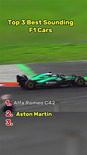 Top 3 best sounding F1 cars 🔊🔥Which are sounded the best? 👇