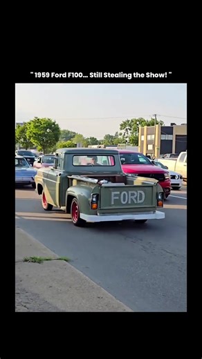 The 1959 Ford F100 you see here is part of an iconic generation of American pickup trucks known for their rugged steel bodies, straight-line styling, and unmistakable durability. Powered originally by Ford's classic inline-six or Y-block V8 engines, the F100 became a symbol of postwar craftsmanship and the rise of custom car culture. Sightings of these trucks at events like the Woodward Dream Cruise-one of the world's largest automotive gatherings-highlight how timeless designs continue to draw 