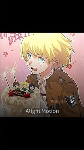happy birthday Armin 🥳🌹 || Armin Arlert #Anggitacihuy #anime #Attackontitan #fyppp
