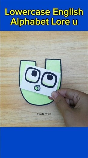 Lowercase English Alphabet Lore u | DIY Paper Craft #coolcrafts #papercraft #diy #alphabetloreu