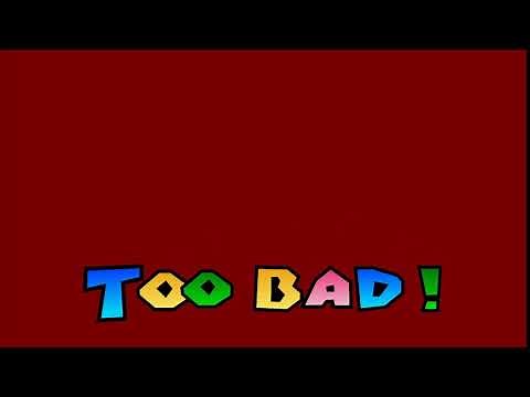 Super Mario Sunshine - Too Bad! Chroma Key (Red Screen)